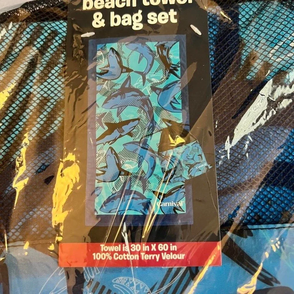 Carnival Beach Towel and Bag Set NEW